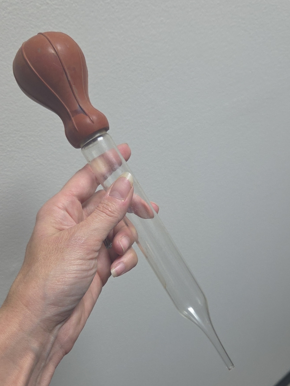 Glass Bulb Pipette with Brown Rubber Bulb - Home Dining
